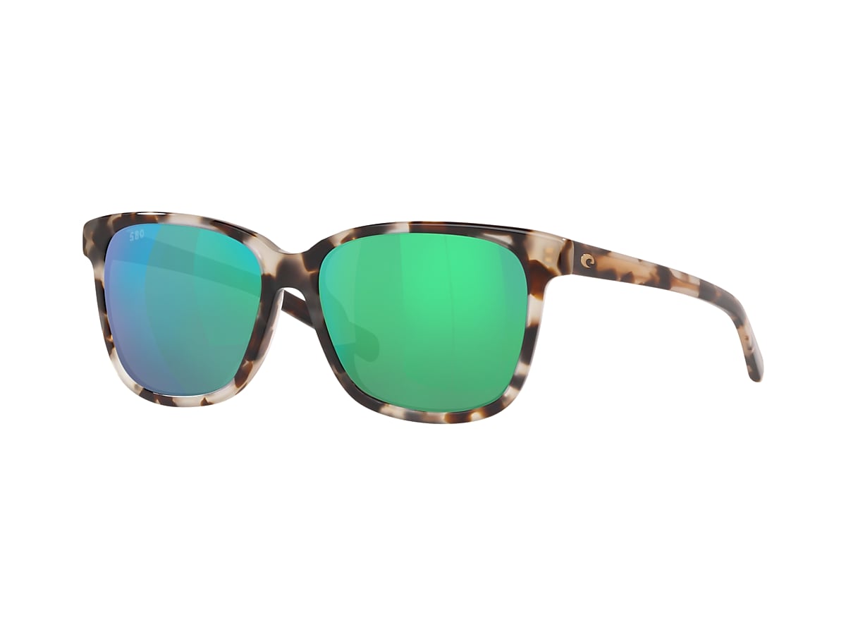 Costa 6S2009 May 57 Green Mirror & Shiny Tiger Cowrie Polarized Sunglasses  | Sunglass Hut USA