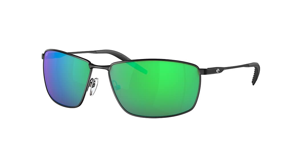 Costa 6S6009 Turret 63 Green Mirror & Matte Black Polarized Sunglasses ...