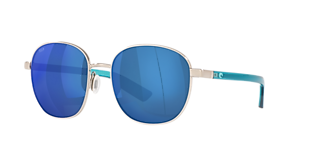 Costa 6S9057 Corbina 61 Blue Mirror & Matte Black Polarized Sunglasses