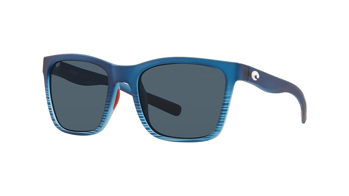 Costa 6S9037 Freedom Series Panga 56 Gray & Matte Blue Fade Polarized  Sunglasses