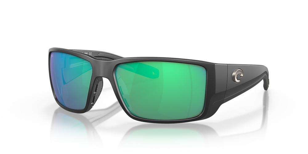 Costa Blackfin Pro Sunglasses Matte Black/Green Mirror