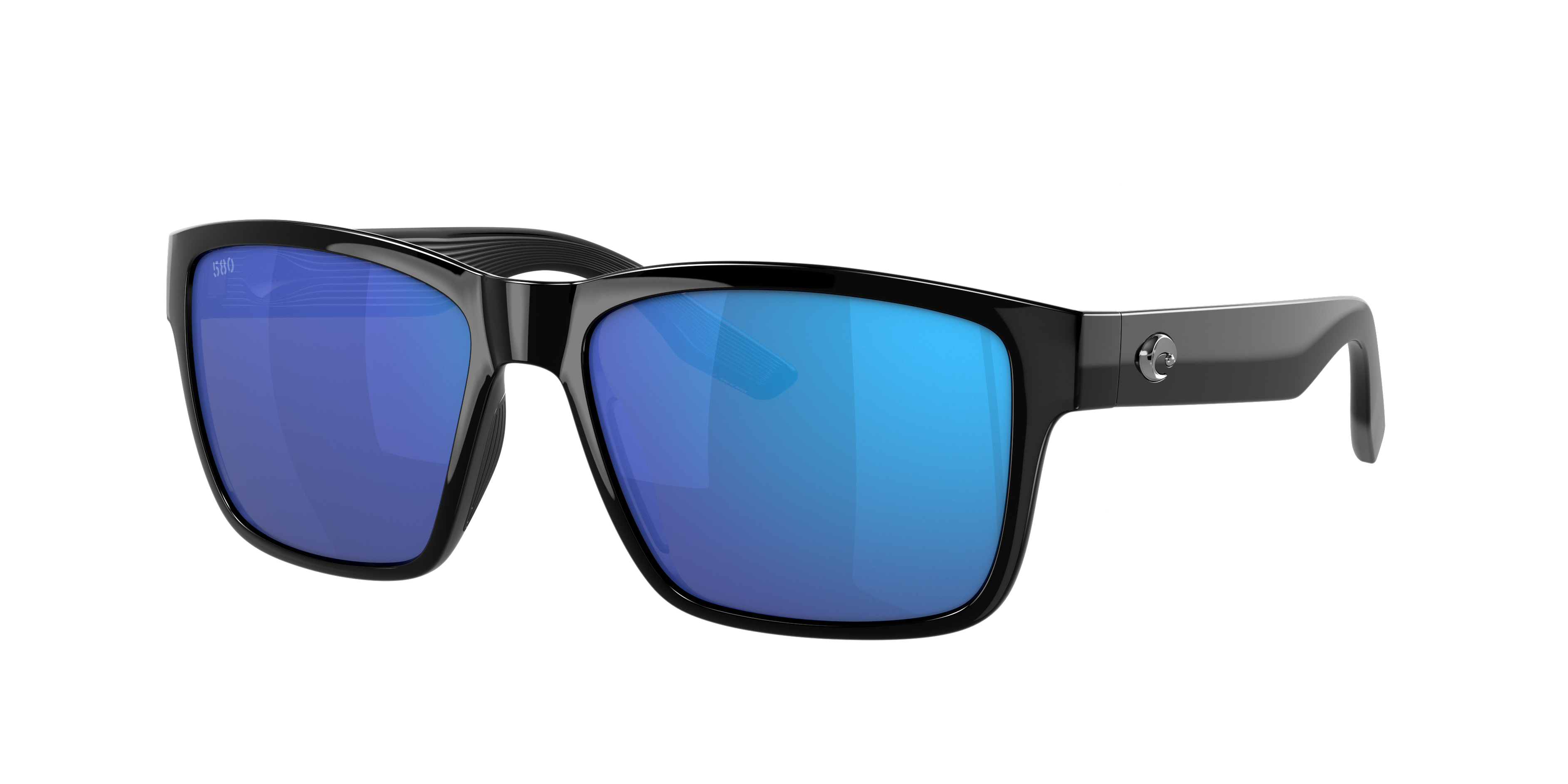 COSTA 6S9049 Paunch Black - Men Sunglasses, Blue Mirror Lens