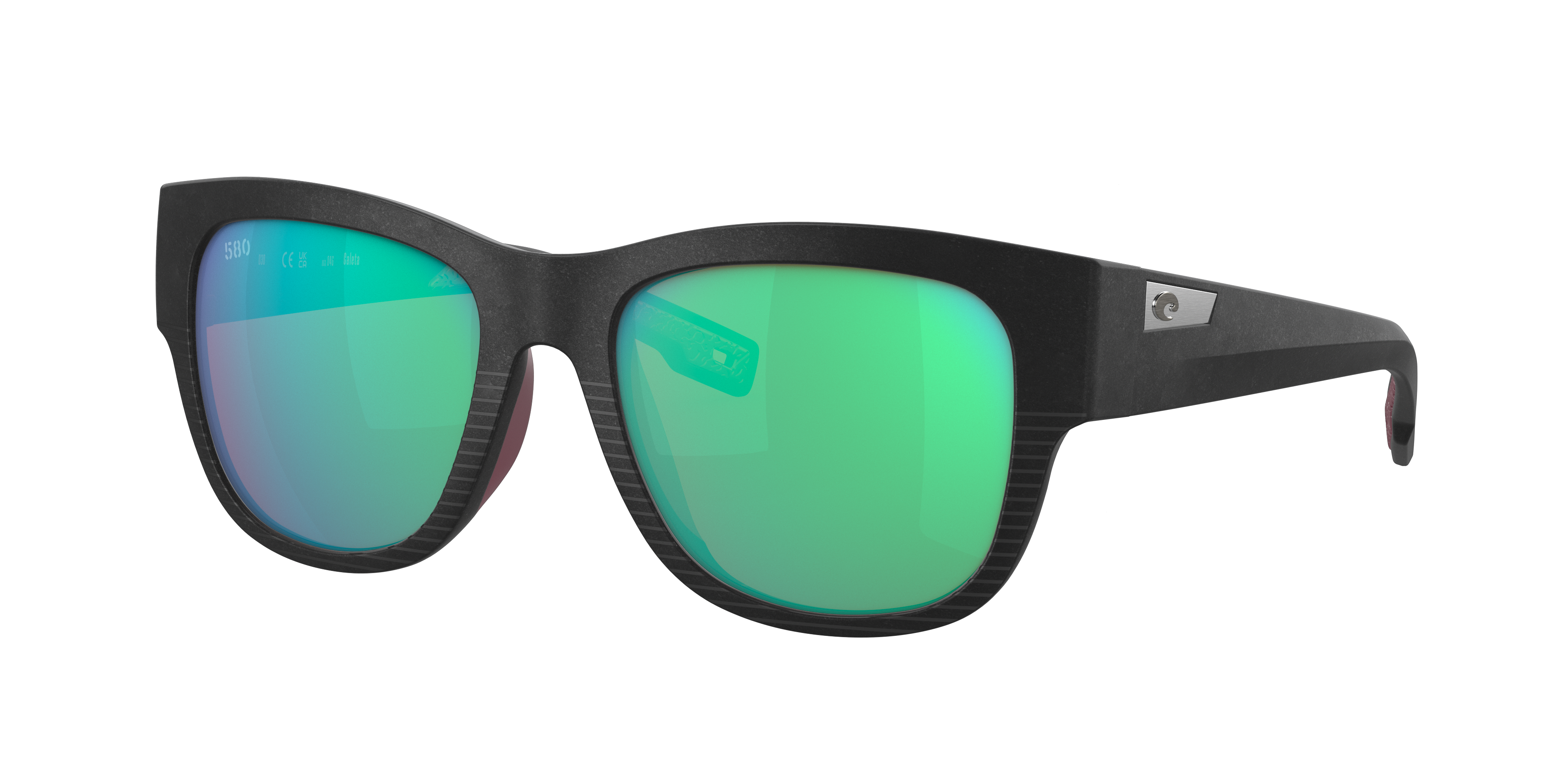 Costa 6S9030 Baffin 58 Green Mirror  Net Gray With Gray Rubber Polarized  Sunglasses | Sunglass Hut USA