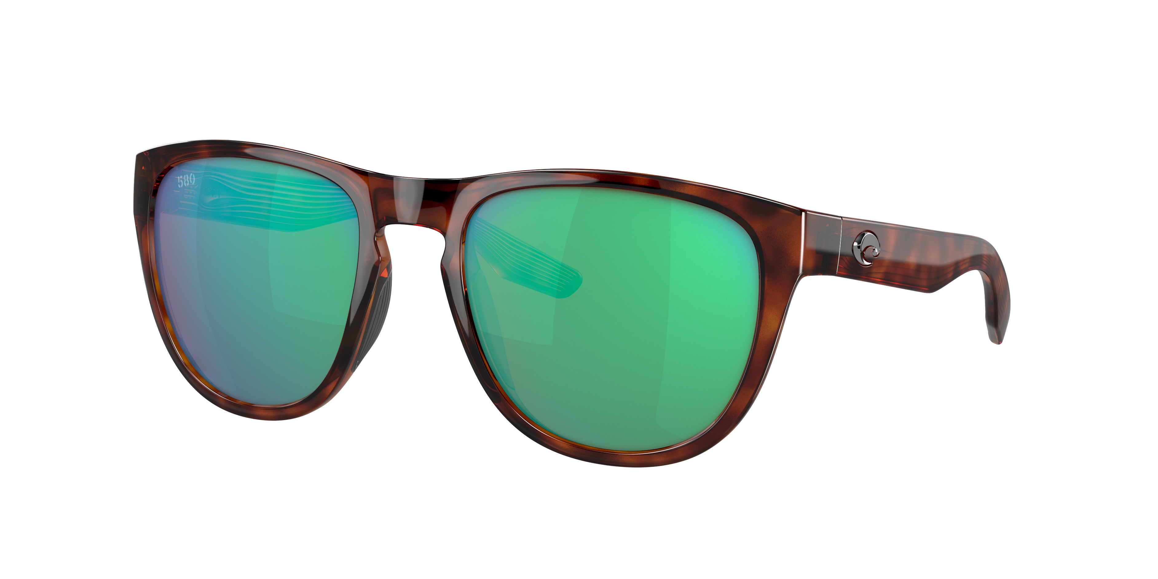 Costa 6S9082 Irie 55 Green Mirror & Tortoise Polarized Sunglasses