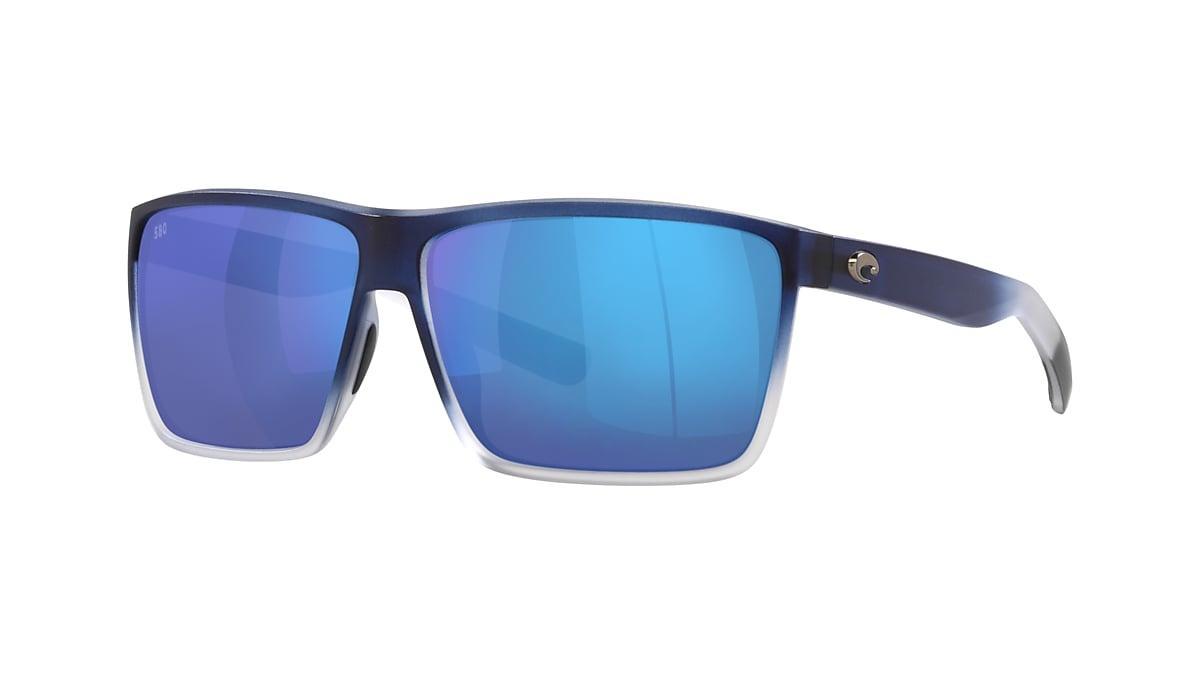 Fashion Moon Wooden View Model Blue Frame Blue Mirrored Sun Glasses