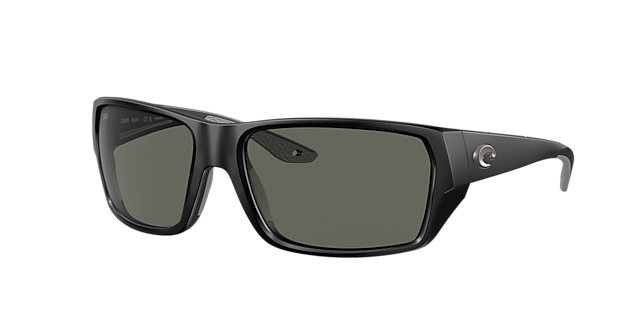 Costa Del Mar BLACKFIN Matte Black 580P Fishing Polarized Eye Glasses  -Sunrise Silver Mirror