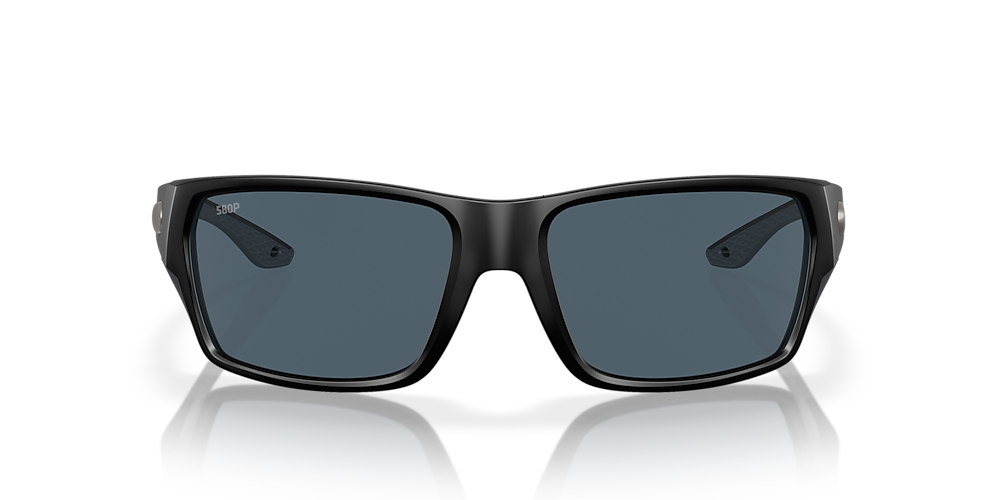 Costa Men's Tailfin 60mm Rectangle Mirrored Polarized Sunglasses