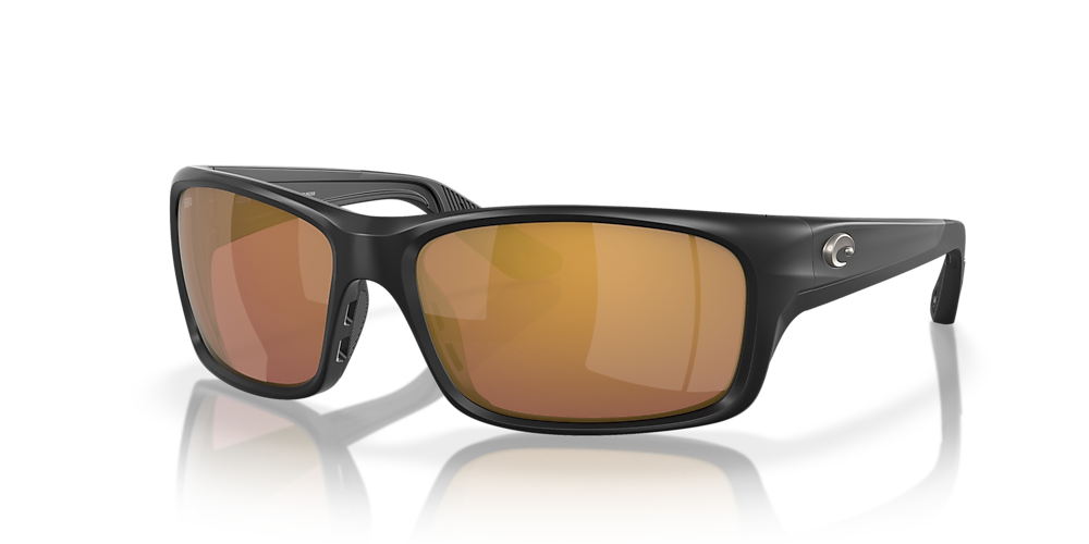 Costa 6S9106 Jose Pro Matte Black - Men Sunglasses, Gold Mirror Lens