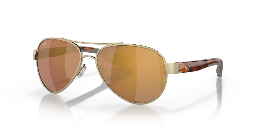 Costa Del Mar Loreto Sunglasses - Brushed Gold/ Gold Mirror 580G