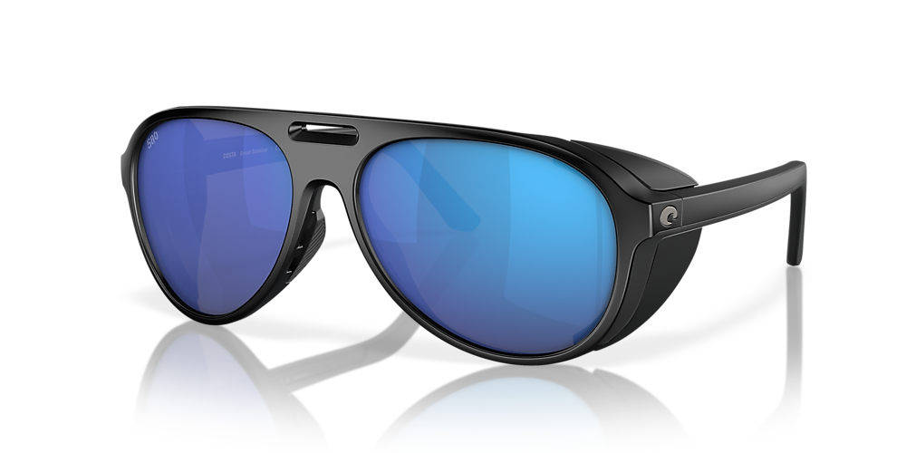 Costa 6S9117 Grand Catalina 59 Blue Mirror & Matte Black Polarized  Sunglasses